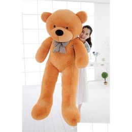Stuffed Plush Animals 5 Colors Nt 160Cm 180Cm 200Cm Large Teddy Bear Toy Big Toys Kid Baby Life Size Doll Girl Christmas Gift Drop Dhowh