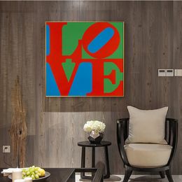 Modern Canvas Painting Wall Art Abstract Letter Love Posters and Prints Wall Picture for Living Bedroom Home Decoration Cuadros