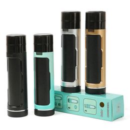 Smoking Colorful Multifunctional Rotary Storage Stash Case Preroll Cone Roller Horn Cigarette Holder Portable Dry Herb Tobacco Grind Spice Miller Grinder