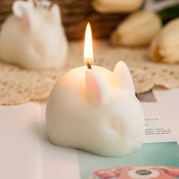 Scented Candle Creative Rabbit Creativity Ball Cube Aromatherapy Candle Modelling Ornaments Soy Wax Scented Candle Gift Decoration Tool Gift Z0418