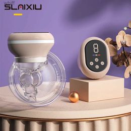 Breastpumps Wearable Electric Breast Pump With Touch Panel and LED Display Screen Hands Free Portable Milk Extractor BPA-free Milk CollectorL231118