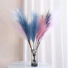 Decorative Flowers 5pcs/10pcs Per Bundle Handmade Large Pampas Flower Head About 70cm/97cm Flores Simulated Reed For Wedding Home Decoracion