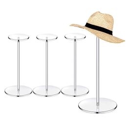 Storage Holders Racks Acrylic Hat Stand Wig Display Rack Clear Baseball Square Round Risers For Jewelry Lx5365 Drop Delivery Home Dhjhb