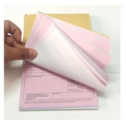 Carbonless Paper 2ply/3ply/4ply Receipt Books Printing Custom For Workoffice