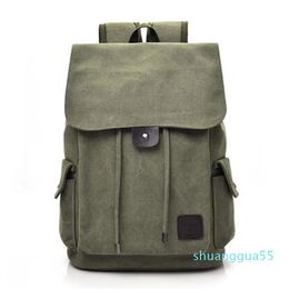 Men's Backpack Schoolbag For Teenagers Large Capacity Canvas Backpacks Male Vintage Rucksack Anti Theft Backpack Men Travel