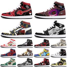 DIY classics Customised shoes sports basketball shoes 1s men women antiskid anime Versatile figure sneakers 36-48 405309