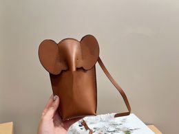 Moda Bolsa de elefante Bolsa de ombro de luxo Mobile Bag Mobile Designer de couro de luxo Bag Id Michafl_kops