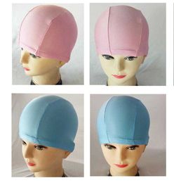 Swimming caps Good elasticity solid color neutral fast drying nylon material adult swimming cap exquisite fabric portable P230531