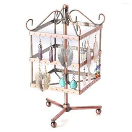 Jewellery Pouches 3-layer 96-hole Earring Rack Display Props Wrought Iron Square