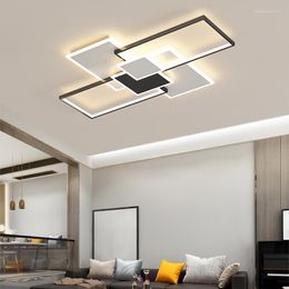 Ceiling Lights Modern Simplicity Led Lamp Personality Home Black White Box Combination Design Bedroom Living Room Study Indoor Ligh