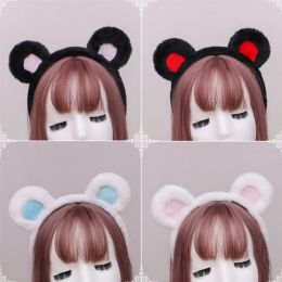 Plush Hair Hoop Cute Bear Ears Headbands Animal Headwear Headpiece Japanese Lolita Cosplay Party Headdress Hair Accessories