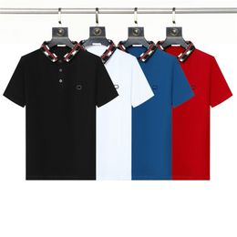 Men's Designer polo brand Embroidered clothing Men's fabric Letter polo collar Casual m-xxxl