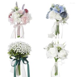 Decorative Flowers Wedding Romantic Tossing Bouquet Bride Bridal Bouquets Bridesmaid Holding Proposal Valentine's Day Confession