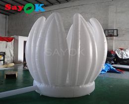 2m656ft Inflatable Lotus Flower Giant Decoration For Stage Wedding Party Birthdayflower Can Be Opened2778580