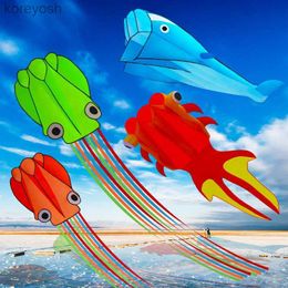 Kite Accessories Octopus kites flying toys for children kites line professional winds kites factory adults kites kitesurf koi free shipping newL231118