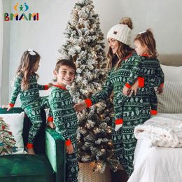 Family Matching Outfits Brand Family Christmas Pajamas Year Mother Daughter Outfits Family Matching Clothes Sleepwear Pajama Set Family Look 231117