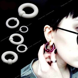 1Pair Acrylic BCR Big Large Size Giant Captive Bead Ring Ear Tunnel Plug Expander Guauge Male Nose Ring Piercing Body Jewellery Body JewelryPiercing Jewellery expander