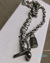 Titanium Alloy Solid Ambush Key Lock Necklace Men Women Top Version Accessories
