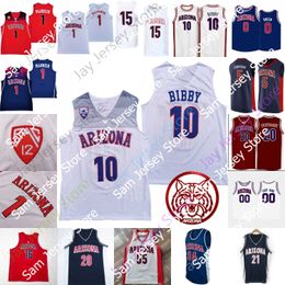 Arizona Wildcats Basketball Jersey NCAA College Green Bibby Mannion Zeke Nnaji Arenas Terry Lauri Markkanen Andre Iguodala Max Hazzard