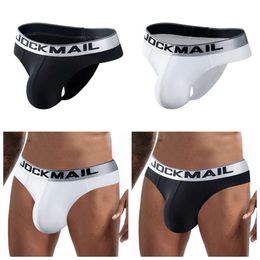 Sexy Mens Jockstrap Cotton Bikini Brief G Strings Thongs Gay Pouch Buttocks Hollow Thong Men Underwear