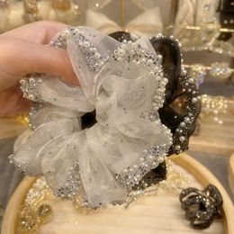 Fashionable and Organza Hot Rolled Diamonds, Large Intestine Hair Rings, Headbands, Ties, Rubber Bands, Head Flowers, Leather Covers,