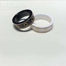 Anel de luxo especial Metal MENS G Letra Anéis de noivado Casal Cerâmica Designers Simples Acessórios coloridos com anéis de ouro Moda ZB039 F23