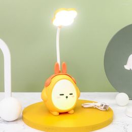 Table Lamps Practical Creative Shape Reading LED Light Adorable Appearance Cartoon Desk Lamp USB Charging Night Illumination