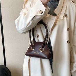 Abendtaschen PU-Leder-Shell-Taschen mit kurzem Griff für Damen 2023 Frühlingstrend Handtaschen und Geldbörsen Niedliche Luxus-Mode-Ketten-Crossbody-Tasche