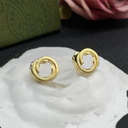 Woman Fashion Designer Earring Brand stud Earing Letter Double G Diamond Pearl Gold Hoop earring ggity For Women Trend earrings gh