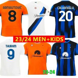 23 24 InTErs LUKAKU LAUTARO Milans soccer jerseys ANNIVERSARY CORREA DZEKO BARELLA SKRINIAR BROZOVIC Home away football shirt men kids