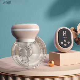 Breastpumps Wearable Electric Breast Pump Silent Milk Collection Hands-free Invisible Automatic Intelligent Breast Pump Portable TravelL231118