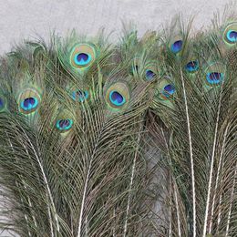 Other Event Party Supplies 20pcs Natural Peacock Feathers Home el Stage Performance Vase Creative Decor Crafts Dress Plume Wedding Accessories 6070cmcm 231117