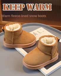 Buty 712 lata dzieci moda śnieg zima miękka miękka podeszwa antislip odporna na ciepłą delikatną konsystencję bawełniane buty 231117