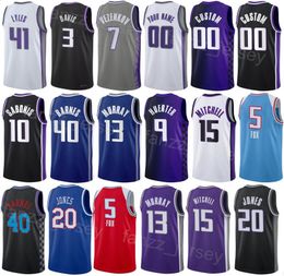 Print Basketball JaVale McGee Jersey 00 City Jeremy Lamb 26 Chris Duarte 3 Trey Lyles 41 Colby Jones 20 Sasha Vezenkov 7 Statement For Sport Fans Association Men Kids