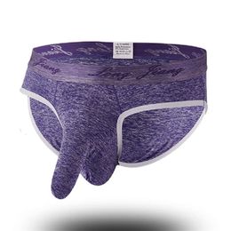 Brand Men Underwear Brief Elephant Nose Bulge Pouch Breathable Sexy Underpants Erotic Panties