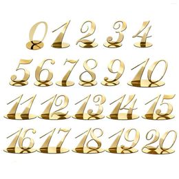 Party Decoration 11pcs/pack Style Acrylic Table Number Plate Wedding Tool Supply Card Figure Birthday Digit G3k5