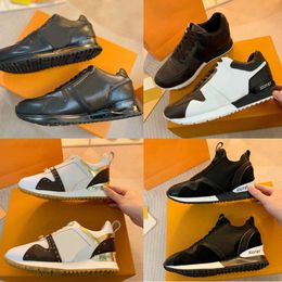 Top Classic RUN AWAY Sneakers Men Women Designer Luxury Leather Trainers Mixed Colour Fashion Rubber Outsole Flats Casual Shoes NO12