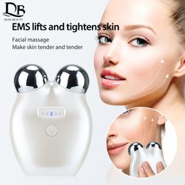 Face Care Devices EMS Microcurrent Lifting Machine 3D Roller Massager Anti Wrinkle Tighten Skin Rejuvenation Eye Massage Instrument 230418