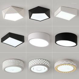 Ceiling Lights LED For Living Room Study Bedroom Home Dec Modern AC165-265V Lamparas De Techo Lamp Pane