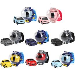 Electric/RC Car Mini Remote Control Car Watch Toys Thunder TumblerAmphibious RC Car USB Rechargeable 360 Rotating Toy Interactive Game 231118