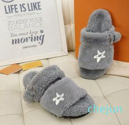 Winter Men Slipper Fashion Lazy Letter Designer Shoes Sexy Platform Cartoon