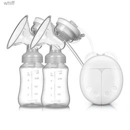 Breastpumps Electric Breast Pump Electric Breast Milk Extractor USB Powered with Baby Milk Bottle Baby Powerful Breast Feeding AccessoriesL231118