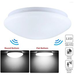 Ceiling Lights Motion Sensor/ Radar Induction Led 12W Acrylic Bathroom Porch Stairs Balcony Lamps Cool White Light