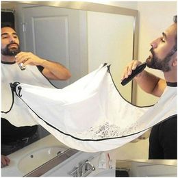 Aprons Shaving Apron For Man Beard Care Bib Face Shaved Hair Adt Bibs Shaver Cleaning Hairdresser Gift Clean Drop Delivery Home Gard Dhkba