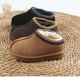 Kids Toddler Tasman Slippers uggies braid Tazz sandals Baby Shoes Chestnut Fur Slides Sheepskin Shearling Classic Ultra Mini Boot Winter Mules australia DF380