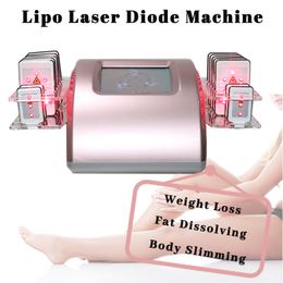 Portable Lipo Laser Diode Pads Body Slimming Machine 14pcs Pads Weight Loss Effective Non-Invasive Treatment