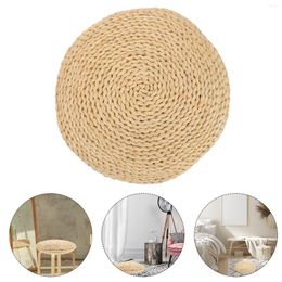 Pillow Round Pouffe Vintage Pillows Woven Straw Chair Tatami Natural Yoga Mat Seat Floor