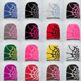 Beanie/Skull Cap 2023 New Trend Spider Web Pattern Women's Popular 21 Colours Knitted cap Z0418