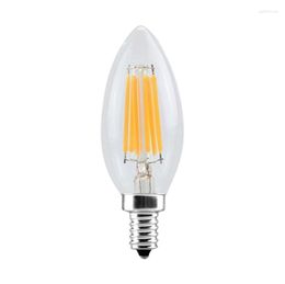 Edison COB Filament Retro LED Light Candle/Flame Bulb Lamp Chandelier G2AB