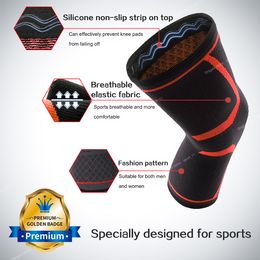 Worthdefence 1/2 PCS Knee Brace Support for Arthritis Joint Nylon Sports Fitness Compression Sleeves Kneepads Running Protector Sports SafetyElbow Knee Pads knee